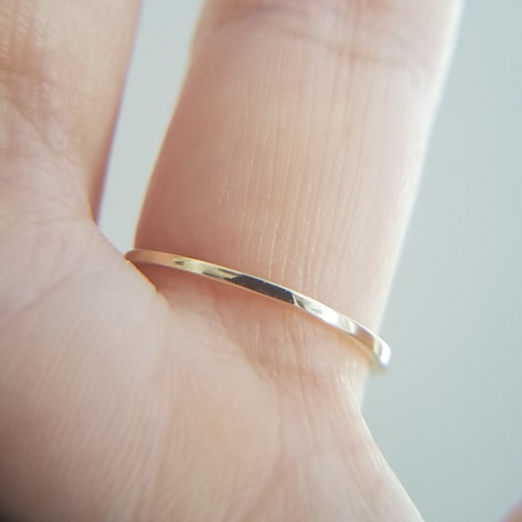 14k Yellow gold Engagement Promise Ring - Picture 6 of 8